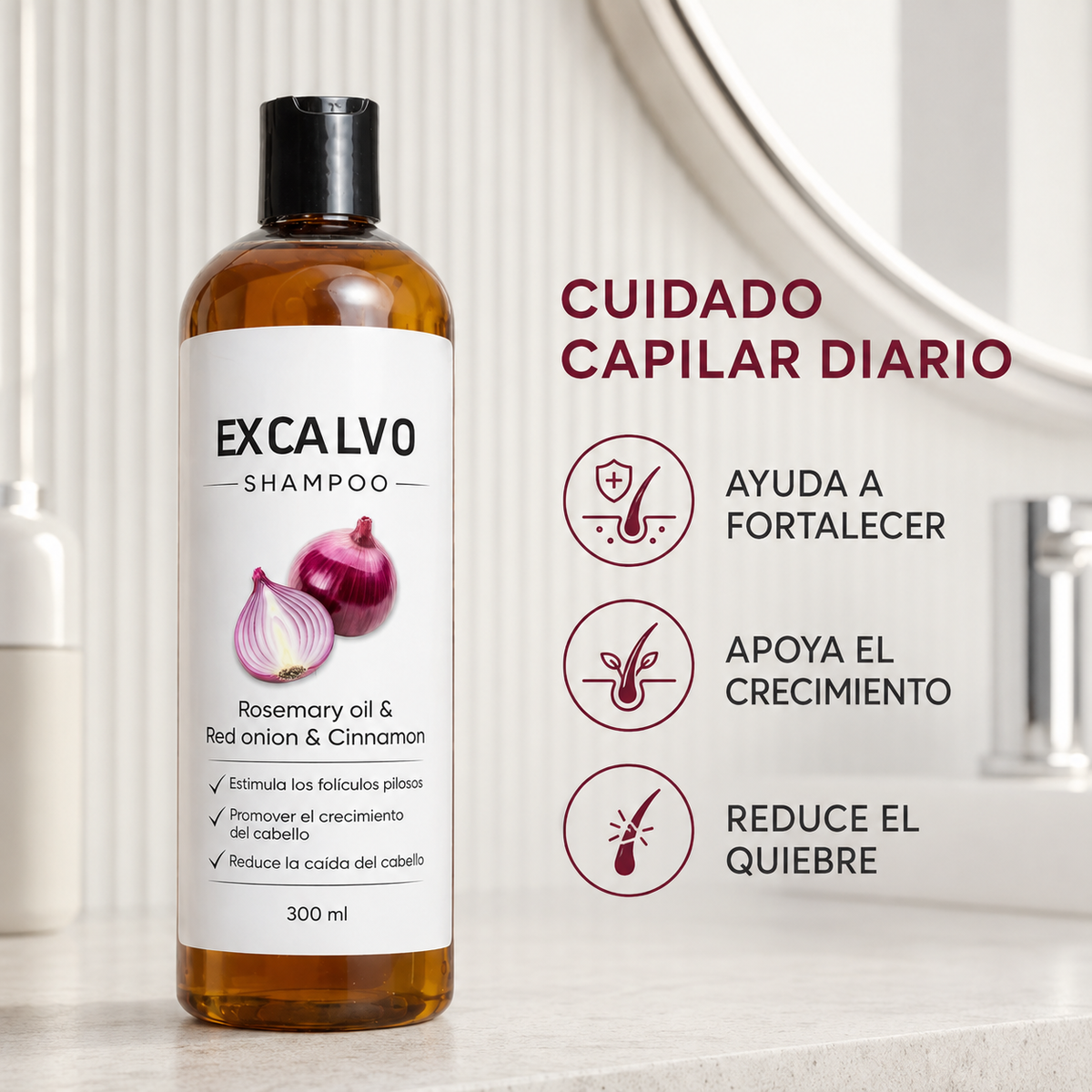 Tratamiento Shampo excalvo 300ml + Aceite capilar Nutribell